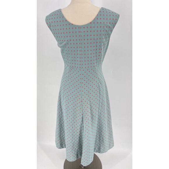 J. Peterman Blue and Pink Midi Dress - Picture 6 of 13